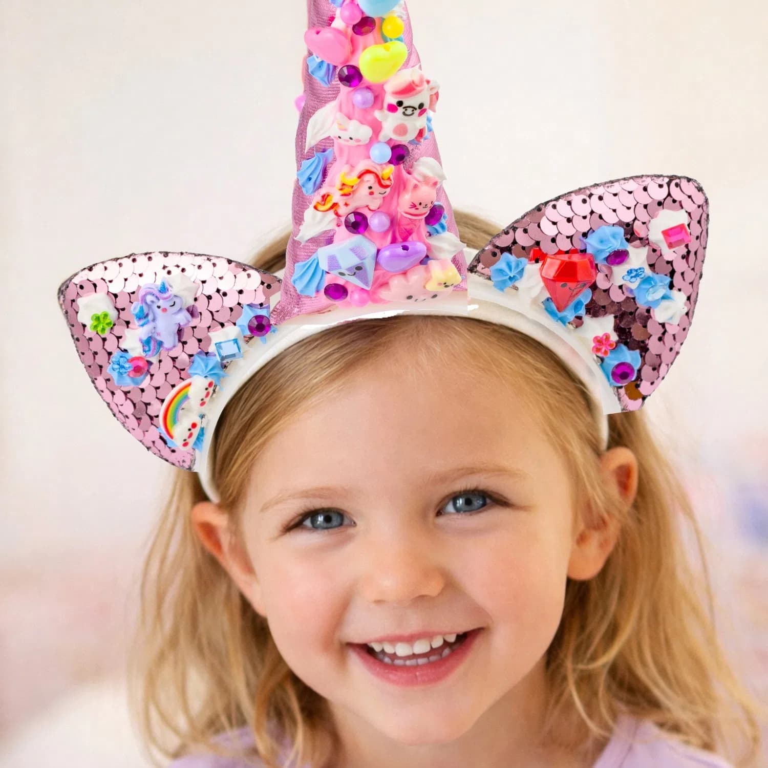 Bauer - Decoden Magic Glitzer Einhorn-Haarreif