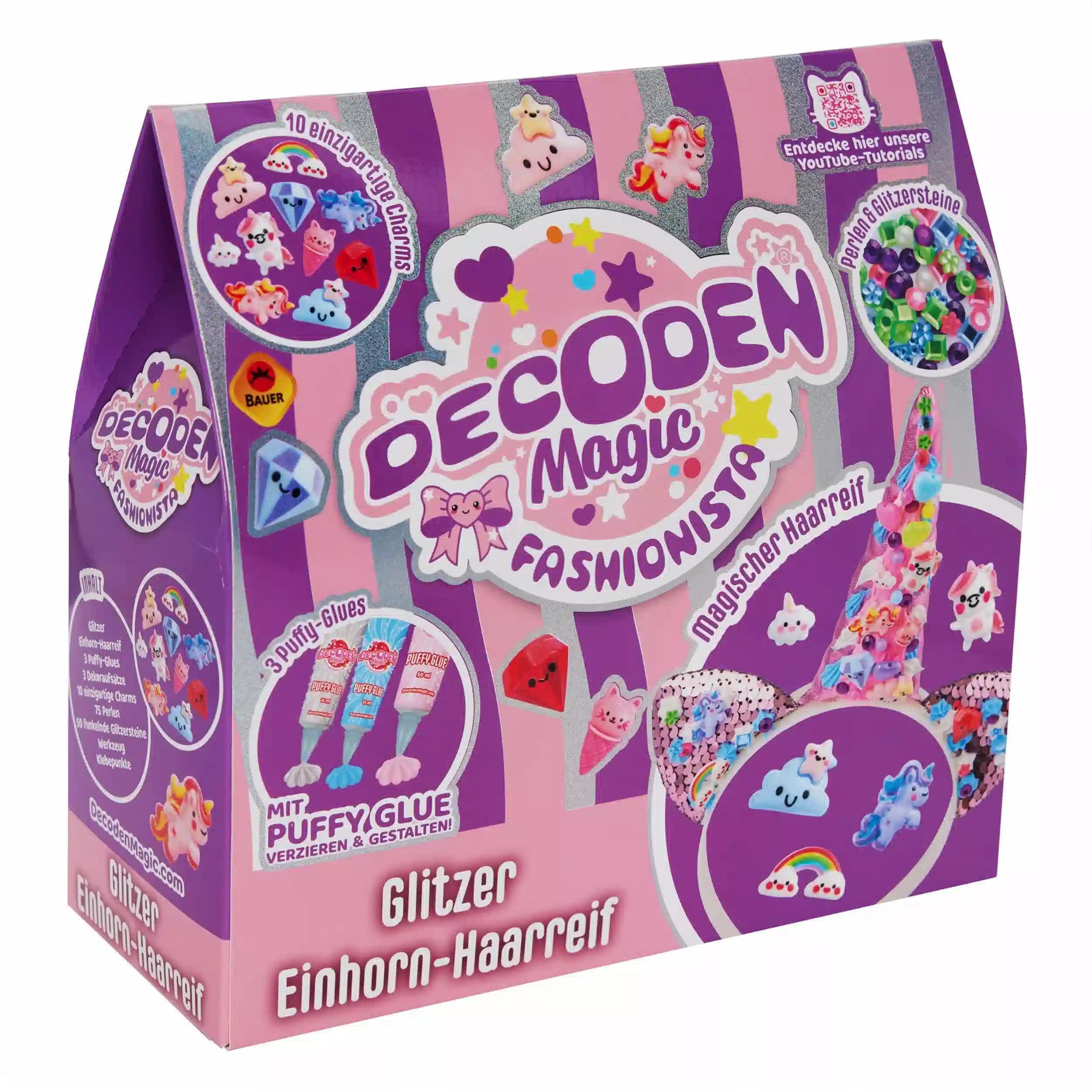 Bauer - Decoden Magic Glitzer Einhorn-Haarreif