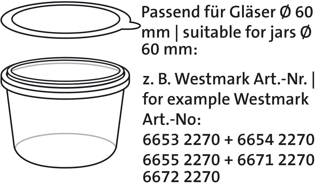 WESTMARK Einkoch-Gummiringe 54x67mm 6er Pack