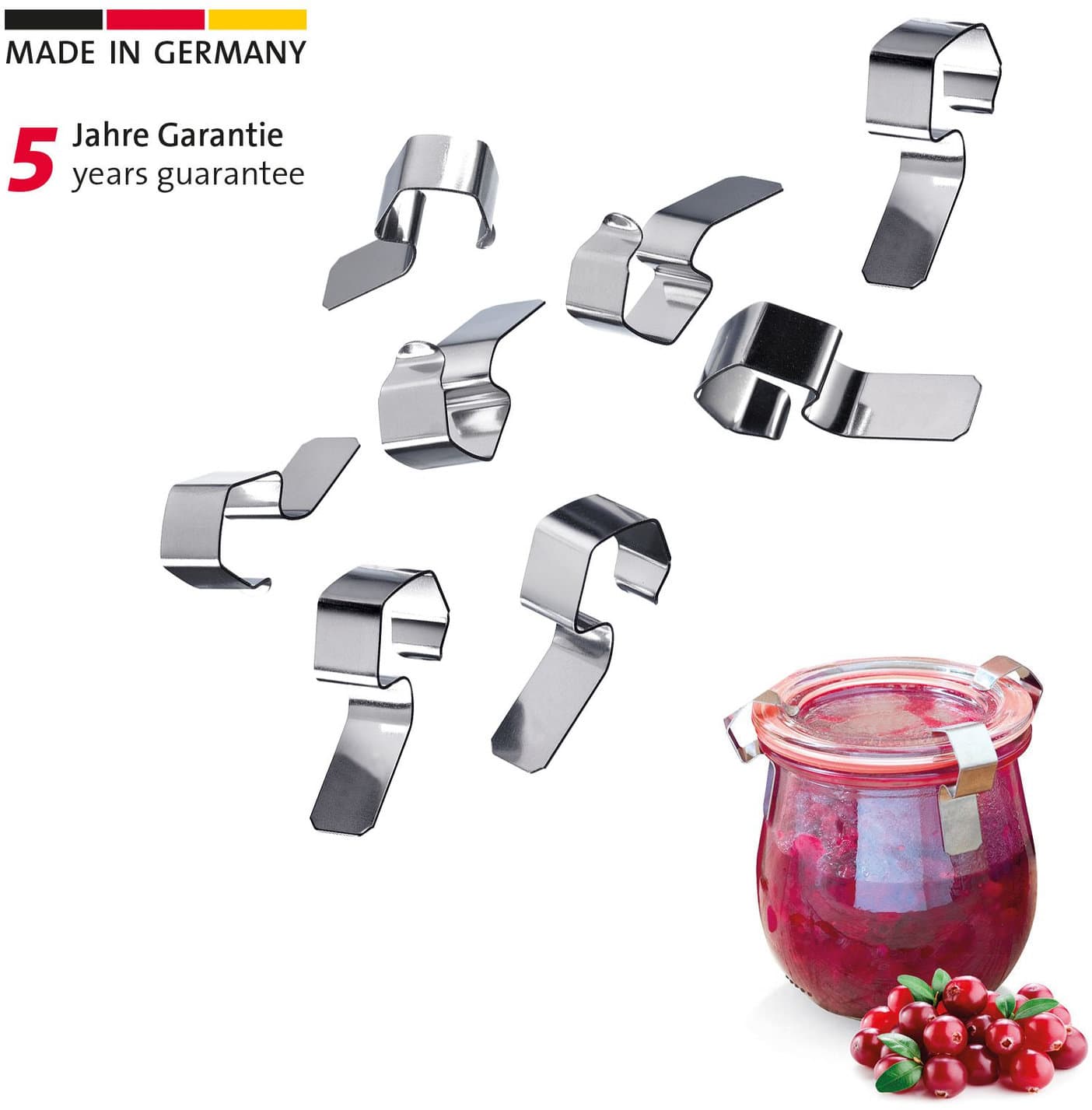 WESTMARK Deckelklammern 54x67mm 8er Pack