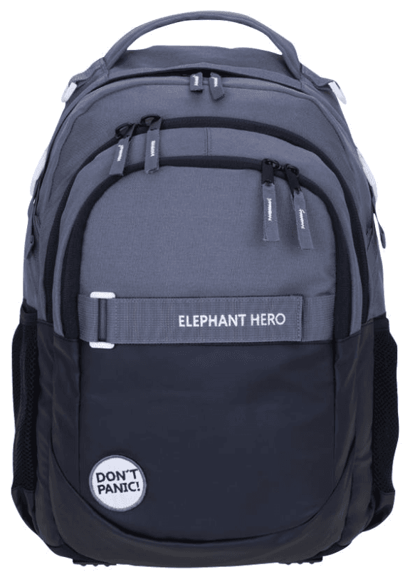 ELEPHANT Rucksack schwarz/anthrazit DON`T PANIC