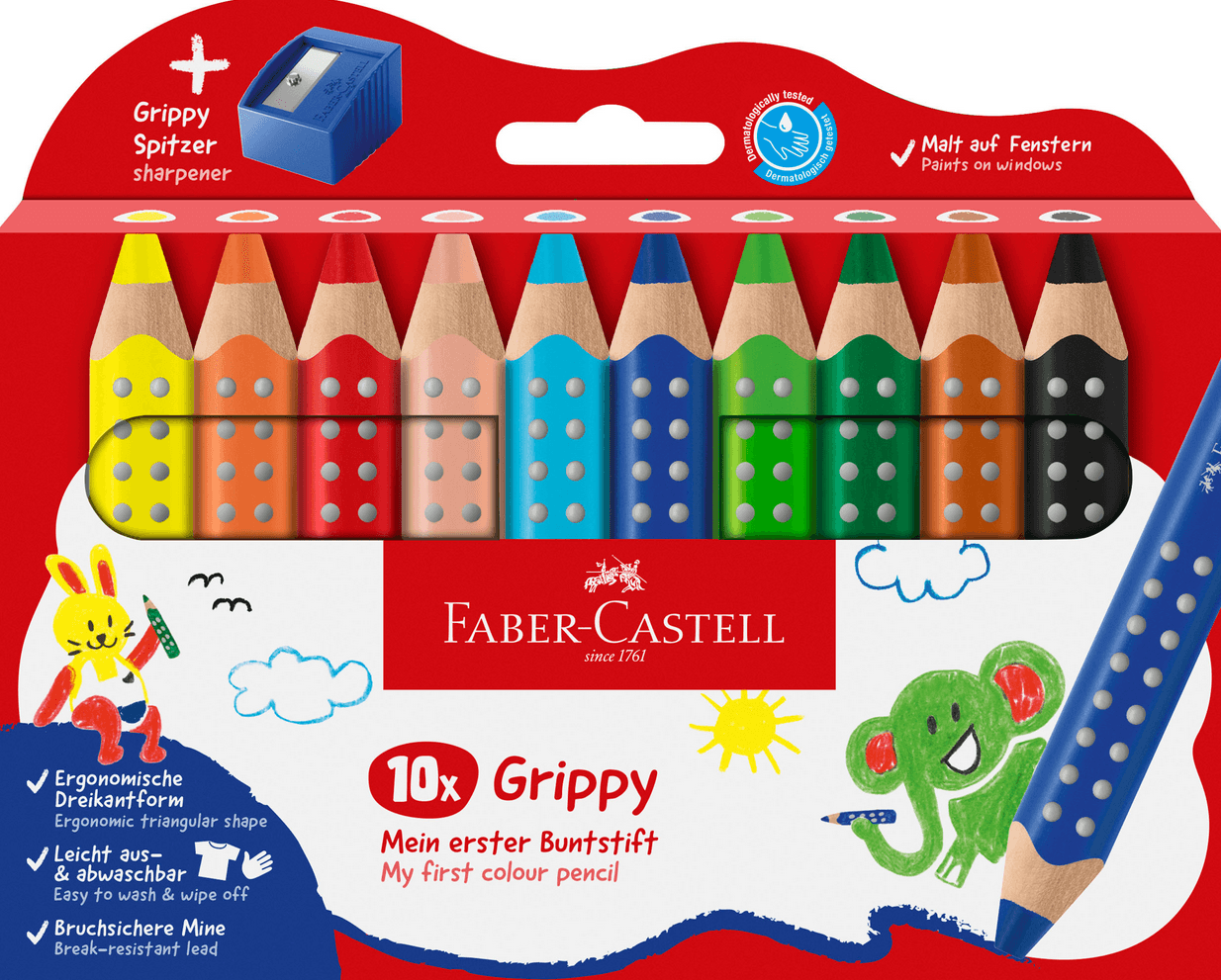 FABER-CASTELL Buntstift Grippy