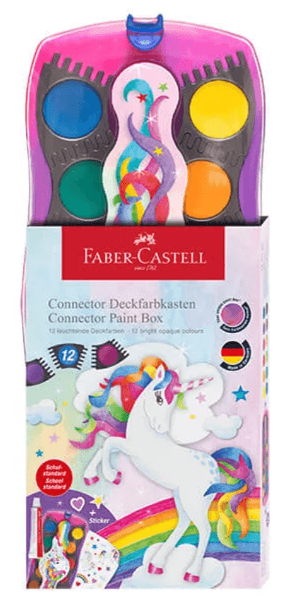 FABER-CASTELL Farbkasten Connector Einhorn Design