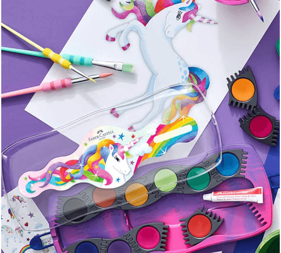 FABER-CASTELL Farbkasten Connector Einhorn Design
