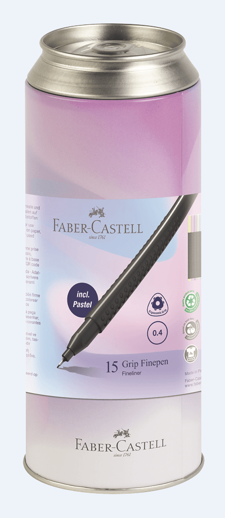 FABER-CASTELL Fineliner Grip 0,4mm Dose