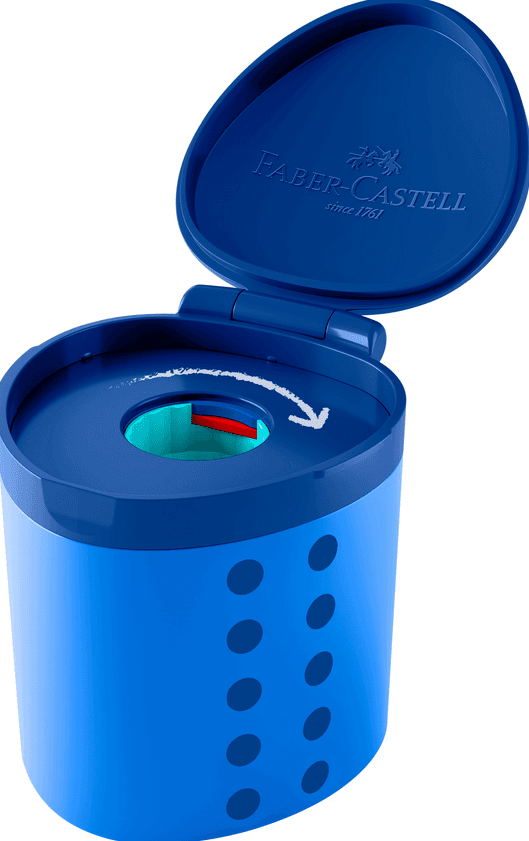 FABER-CASTELL Spitzdose Grippy blau