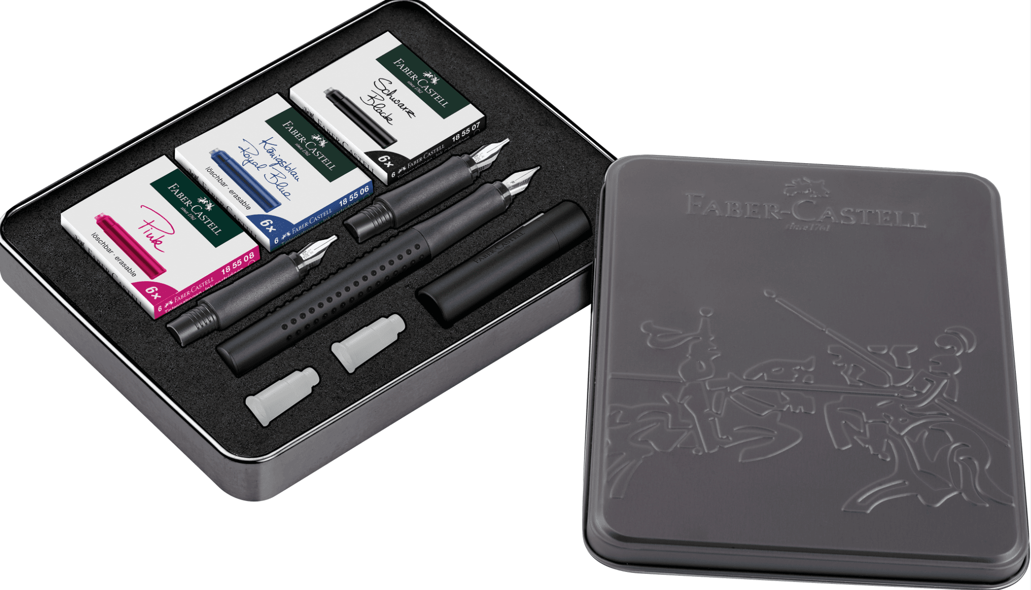 FABER-CASTELL Kalligrafie-Set Grip Füller 