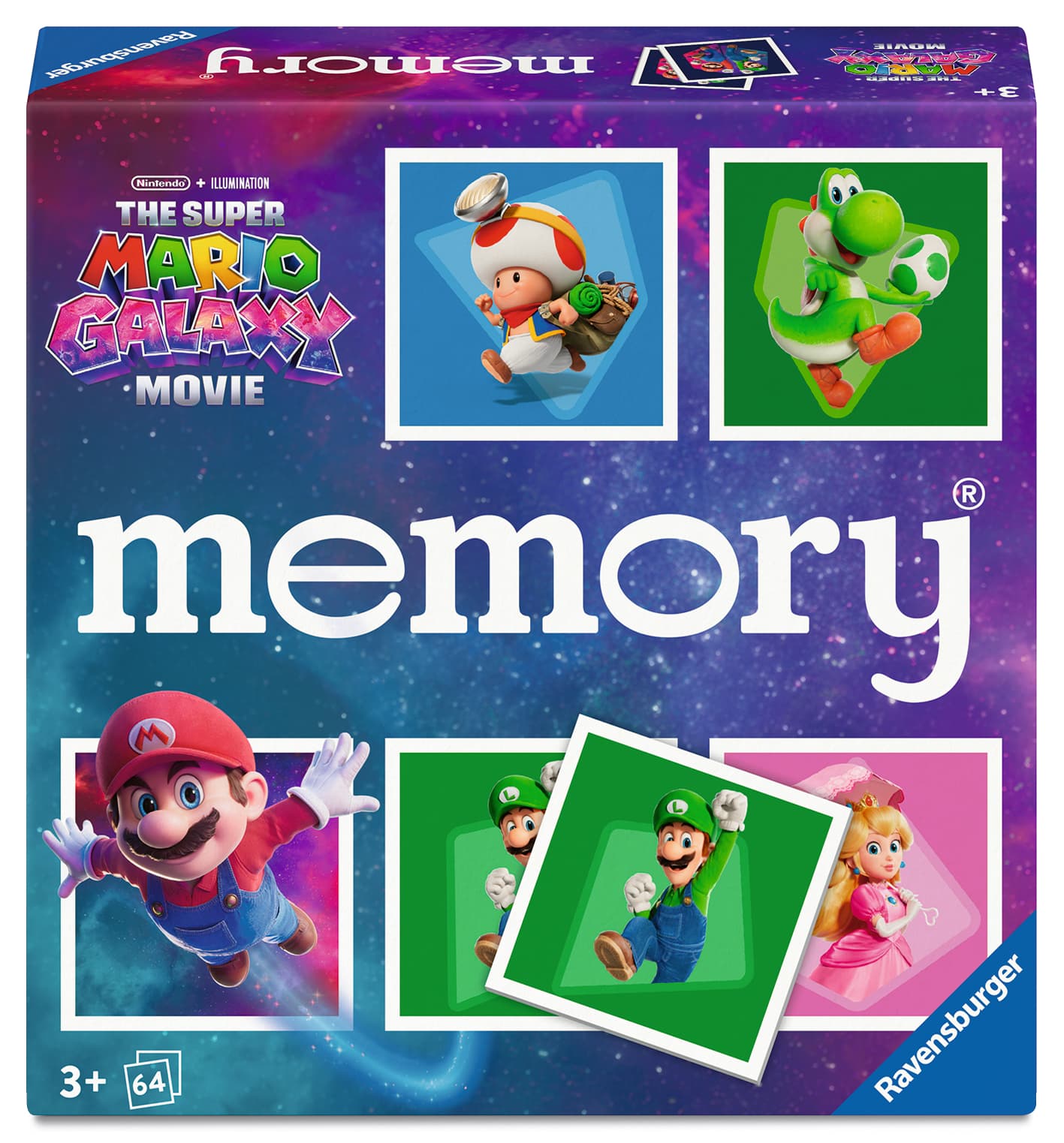 Ravensburger Spiel -  memory  The Super Mario Galaxy Movie - Gedächtnisspiel ab 3 Jahre