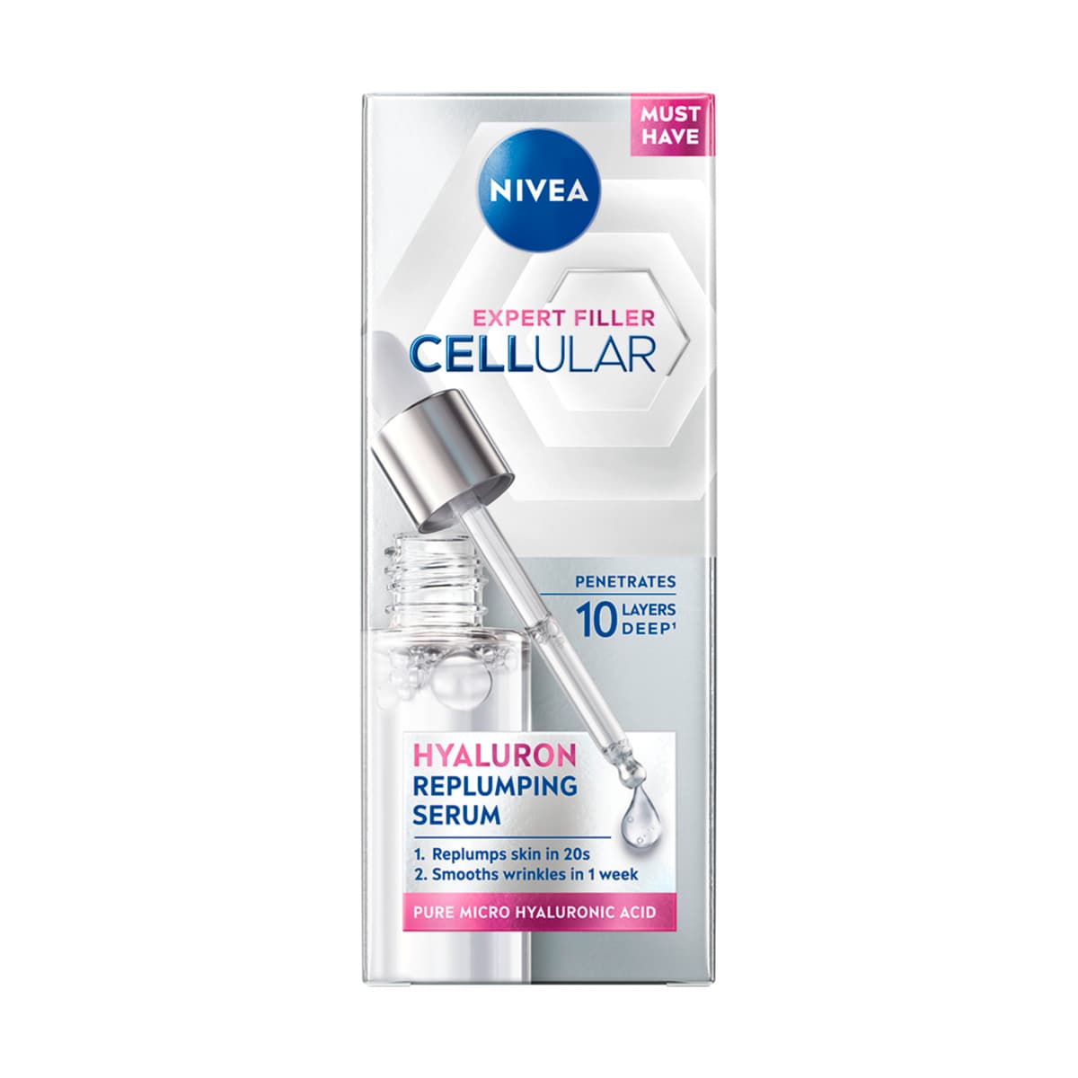 NIVEA Cellular Expert Filler Aufpolsterndes Hyaluron-Serum