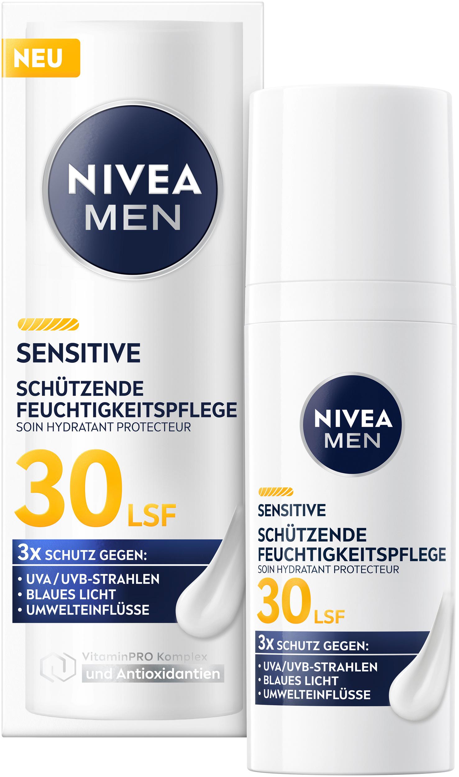 Produktbild NIVEA MEN Sensitive Schützende Feuchtigkeitspflege LSF30  4 von 9