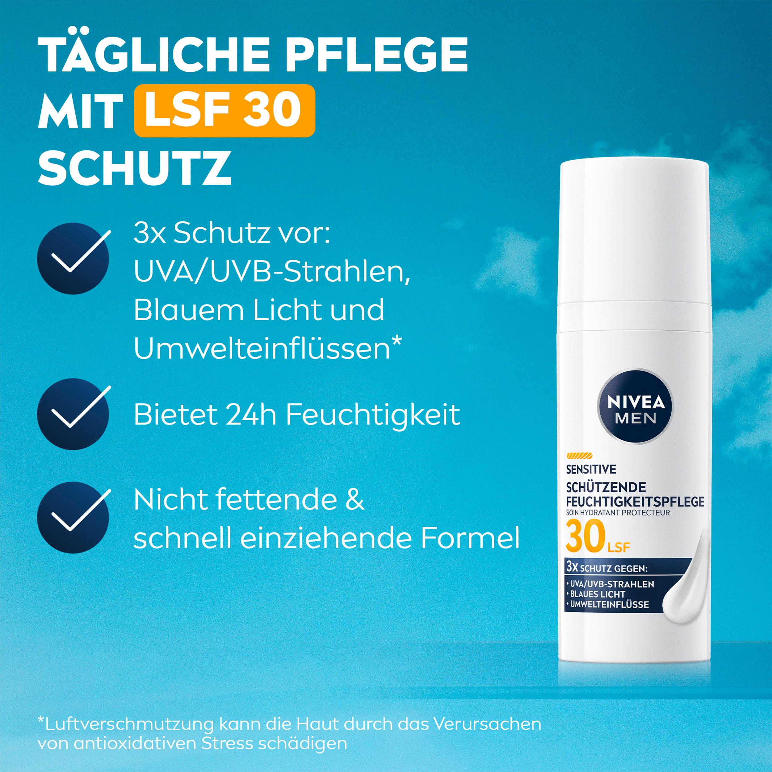 Produktbild NIVEA MEN Sensitive Schützende Feuchtigkeitspflege LSF30  9 von 9