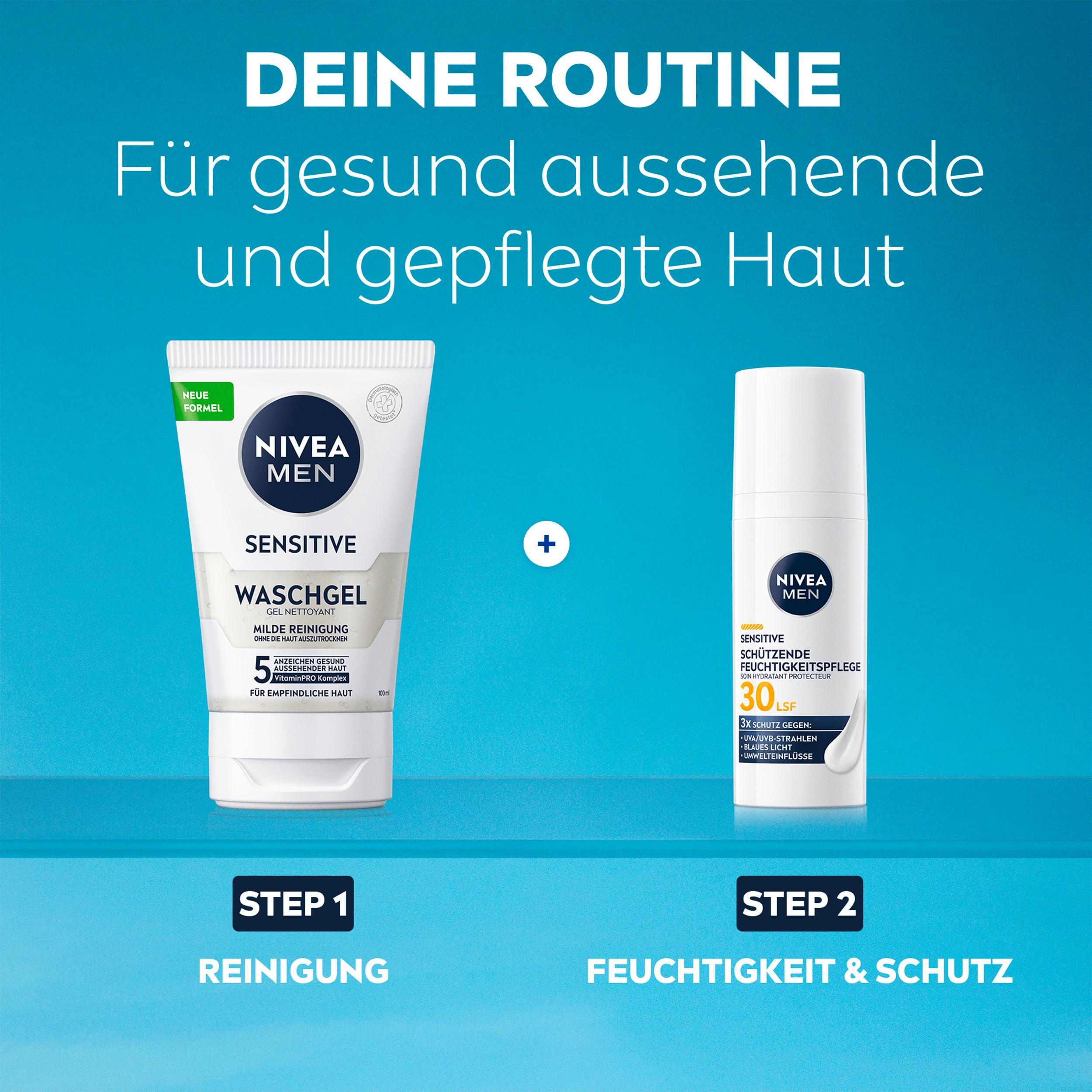 Produktbild NIVEA MEN Sensitive Schützende Feuchtigkeitspflege LSF30  7 von 9