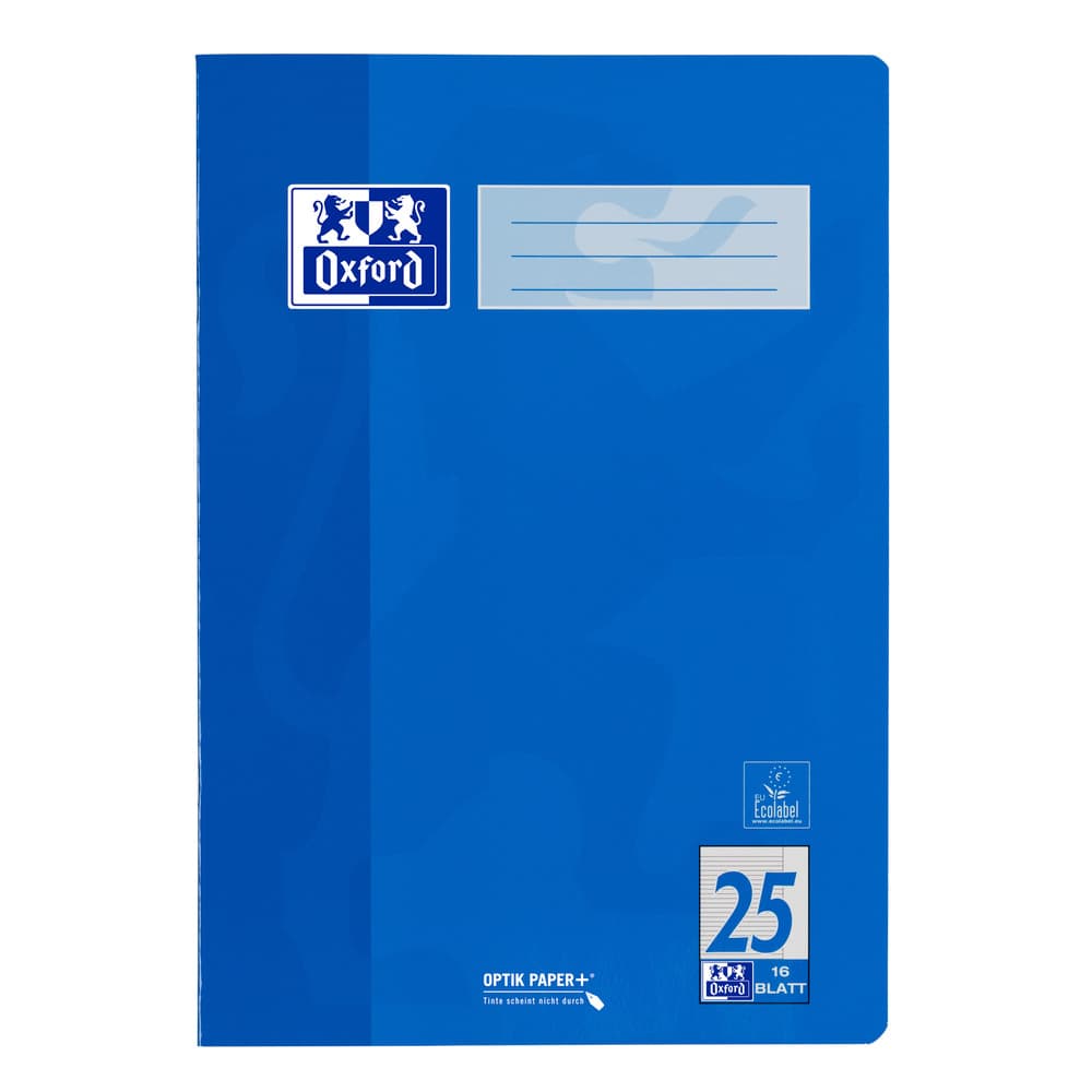 Oxford Heft A4 Lineatur 25 16 Blatt