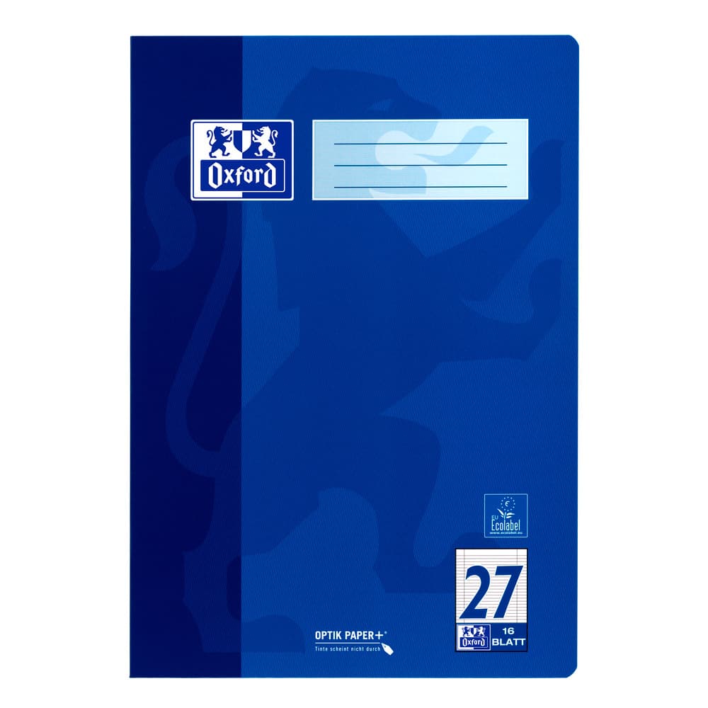 Oxford Heft A4 Lineatur 27 16 Blatt
