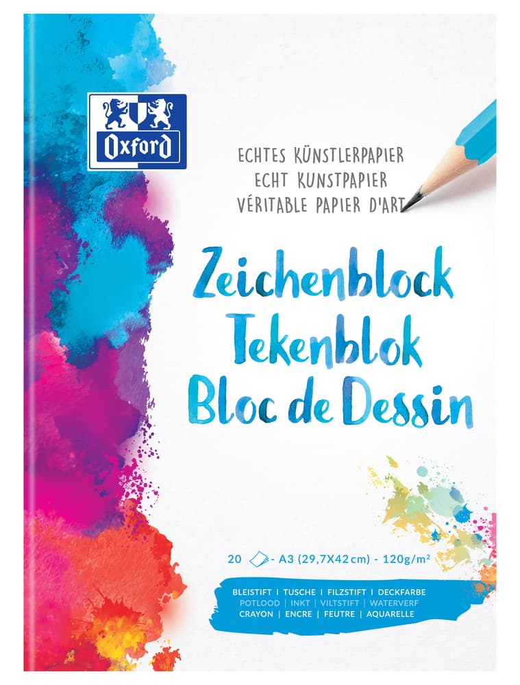 Oxford Zeichenblock A3 20Blatt