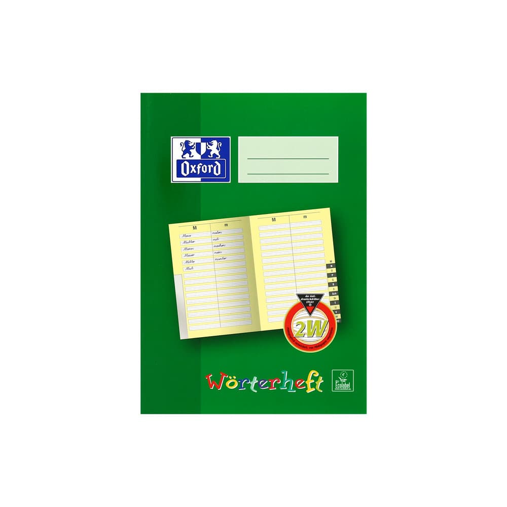 Oxford Lernsysteme A5 Wörterheft Lineatur 2W