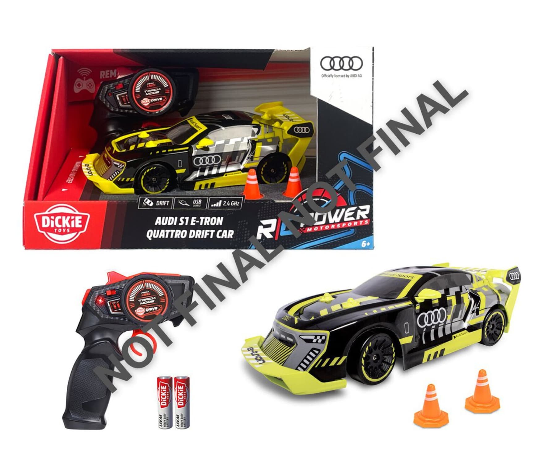 Dickie - RC Audi S1 E-Tron Quattro Drift Car, RTR