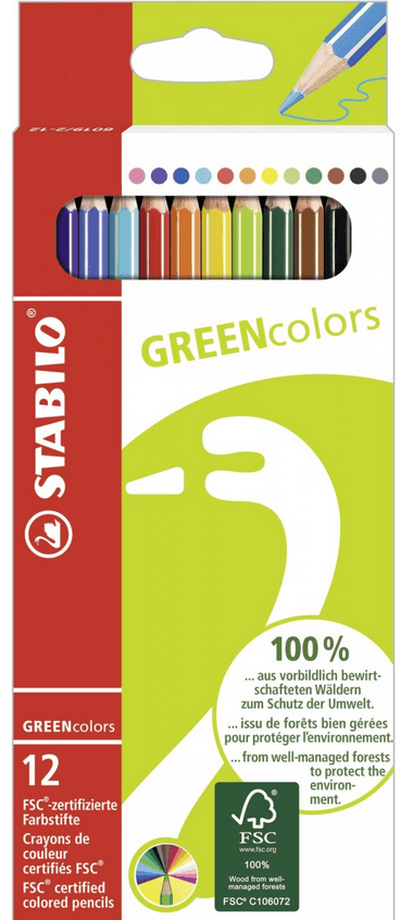 STABILO® Umweltfreundlicher Buntstift GREENcolors 12er Pack
