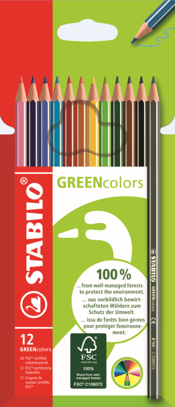 STABILO® Umweltfreundlicher Buntstift GREENcolors 12er Pack