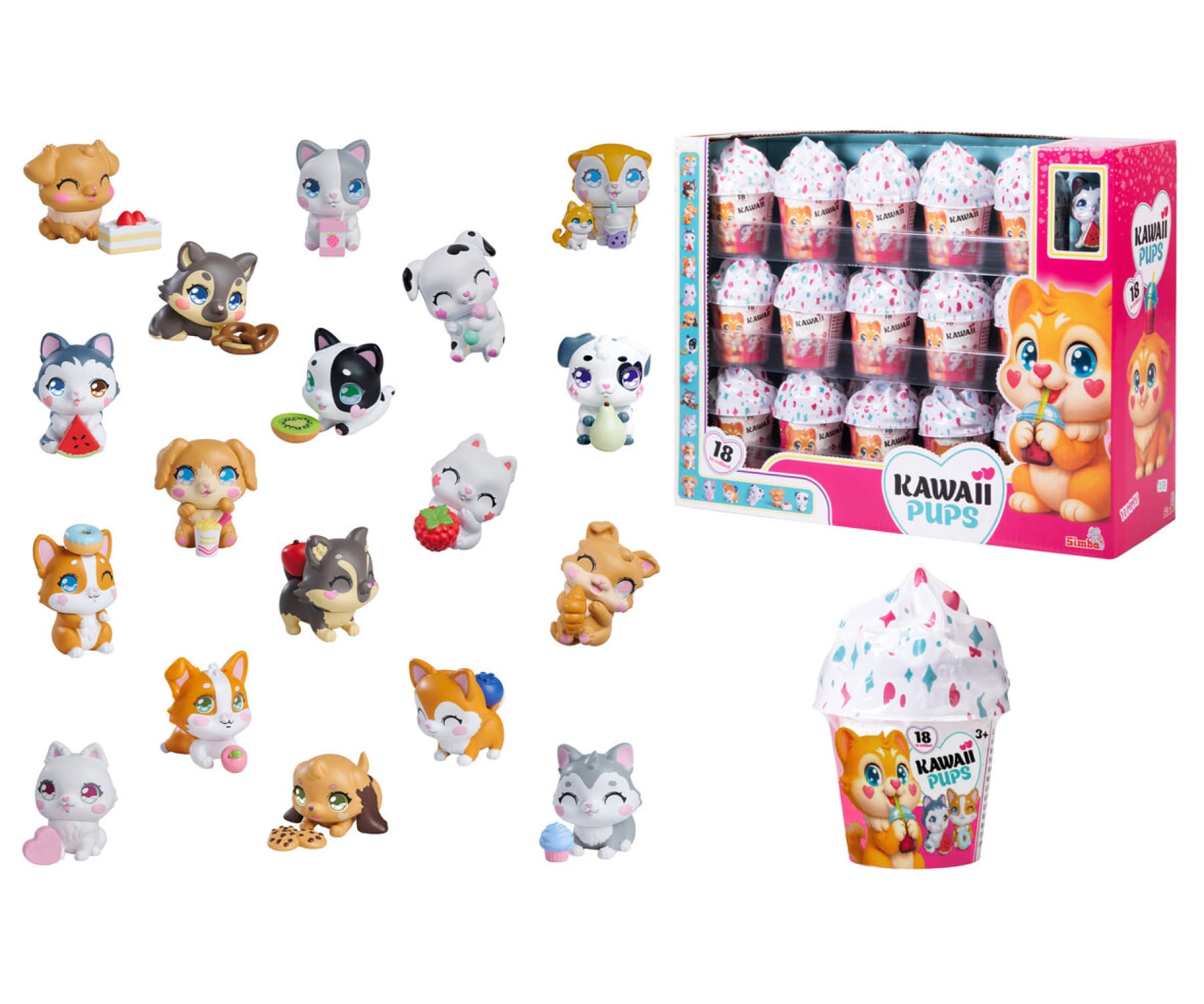 Simba Kawaii Pups, 1 Stück (Keine Auswahl möglich)
