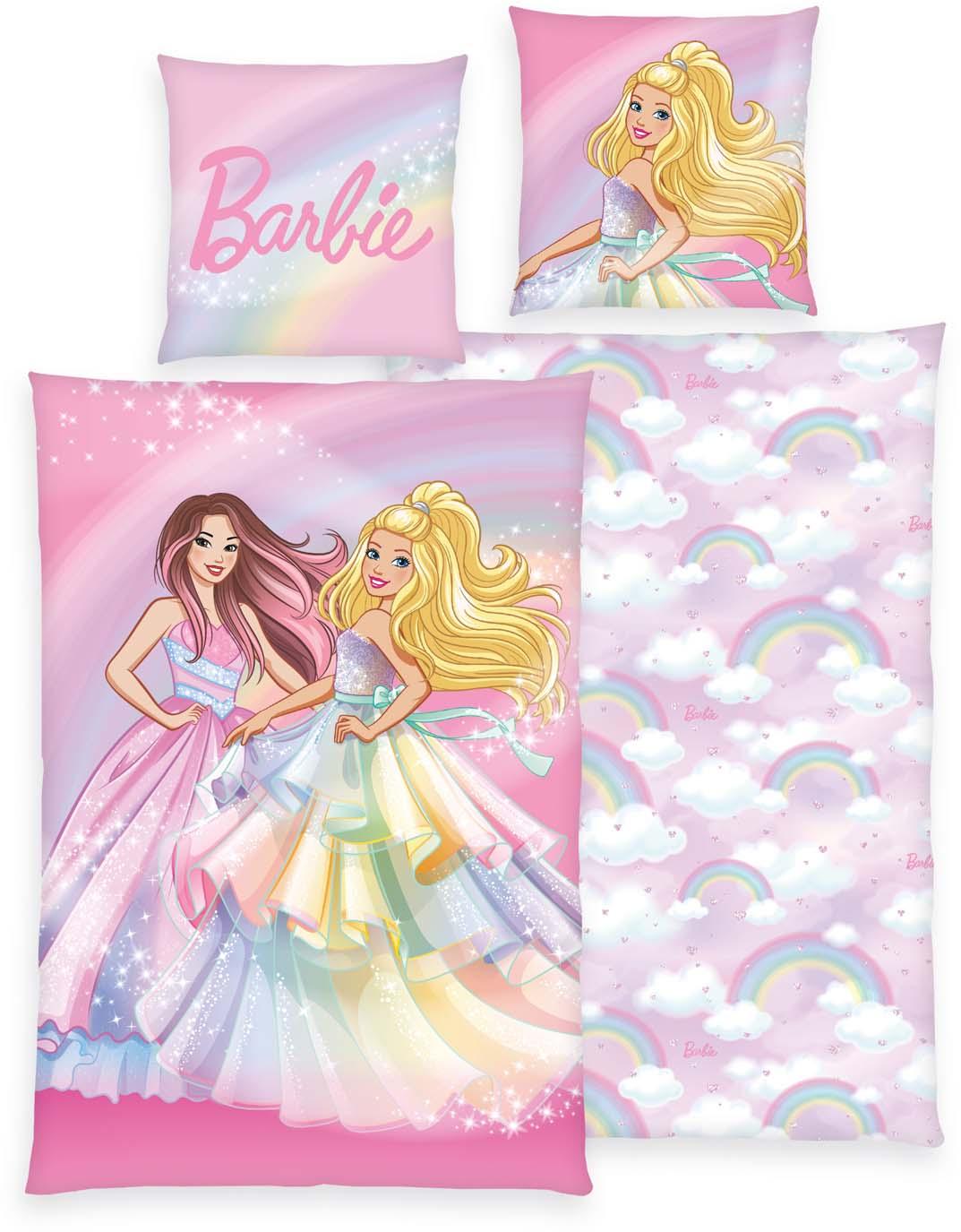 Barbie Kinderbettwäsche 70x90cm, 140x200cm