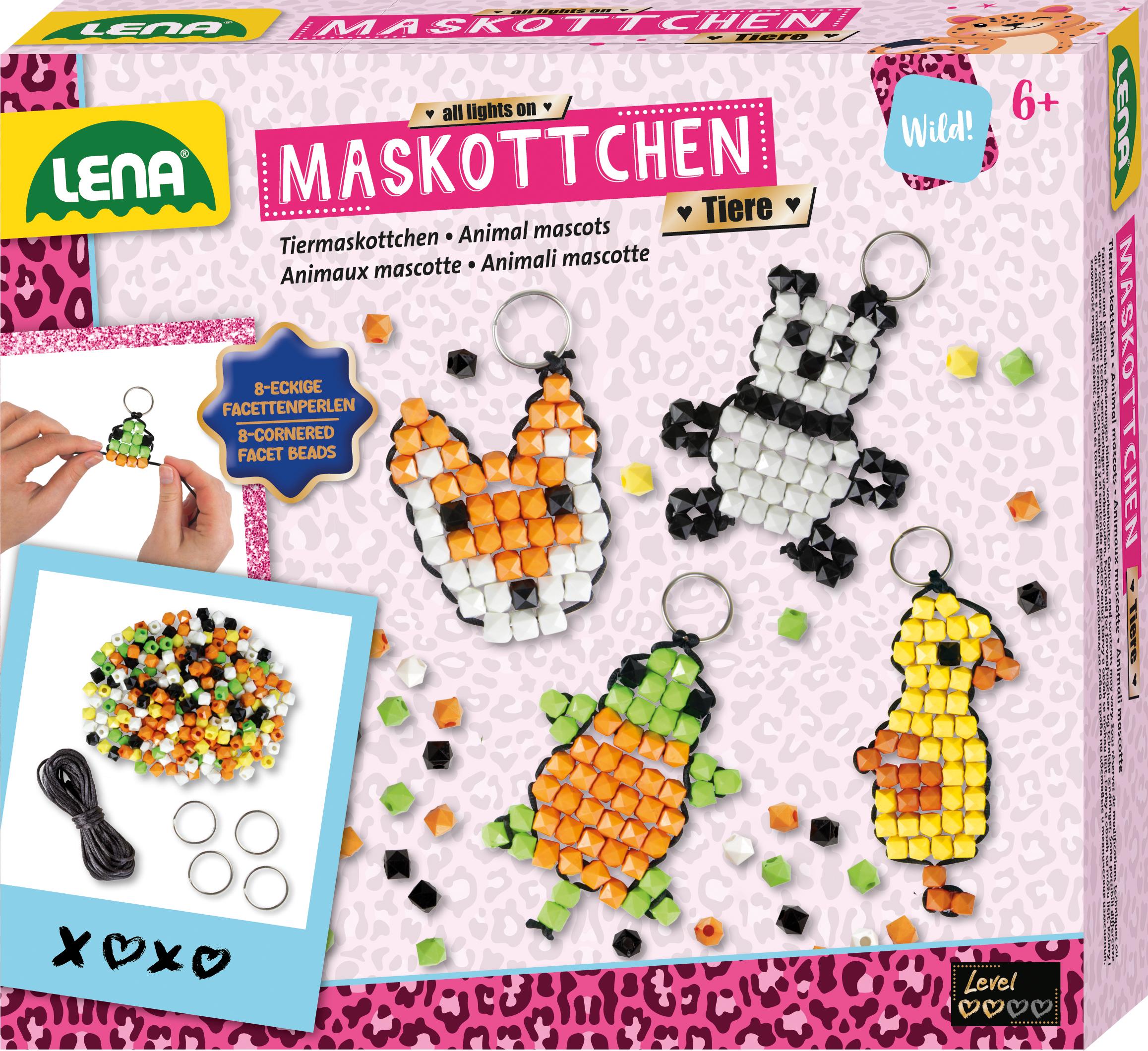 LENA Maskottchen Tiere, Faltschachtel 42547
