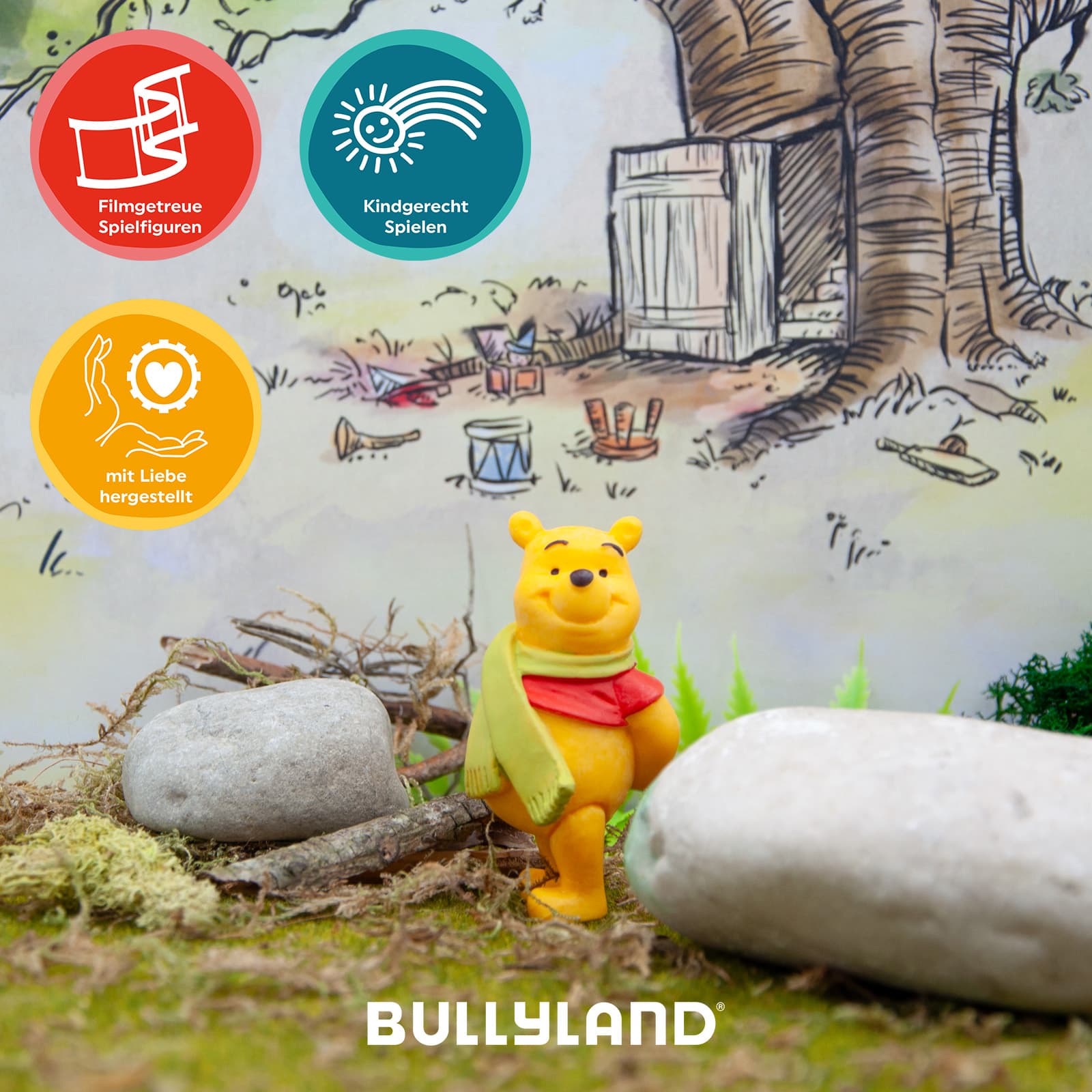 Produktbild BULLYLAND - Disney – Winnie Puuh mit Schal 2 von 4