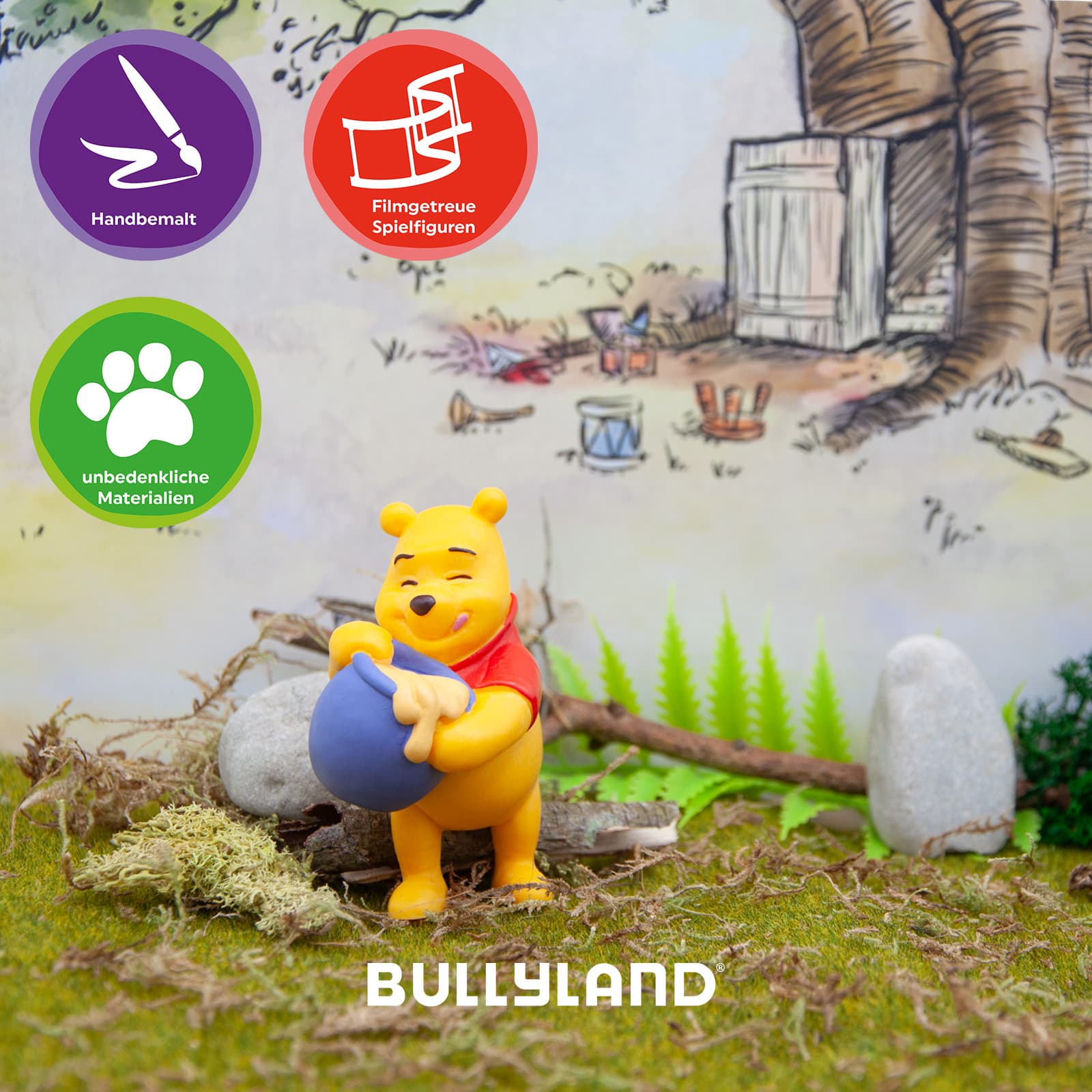 Produktbild BULLYLAND - Disney – Winnie Puuh mit Honigtopf 2 von 4