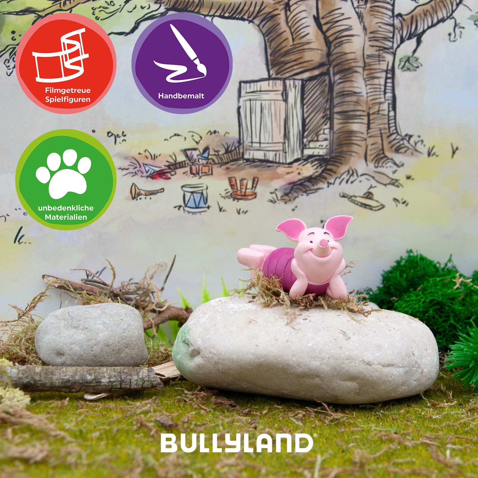 Produktbild BULLYLAND - Disney Winnie Puuh Spielfigur Ferkel, 5,6 cm 2 von 4