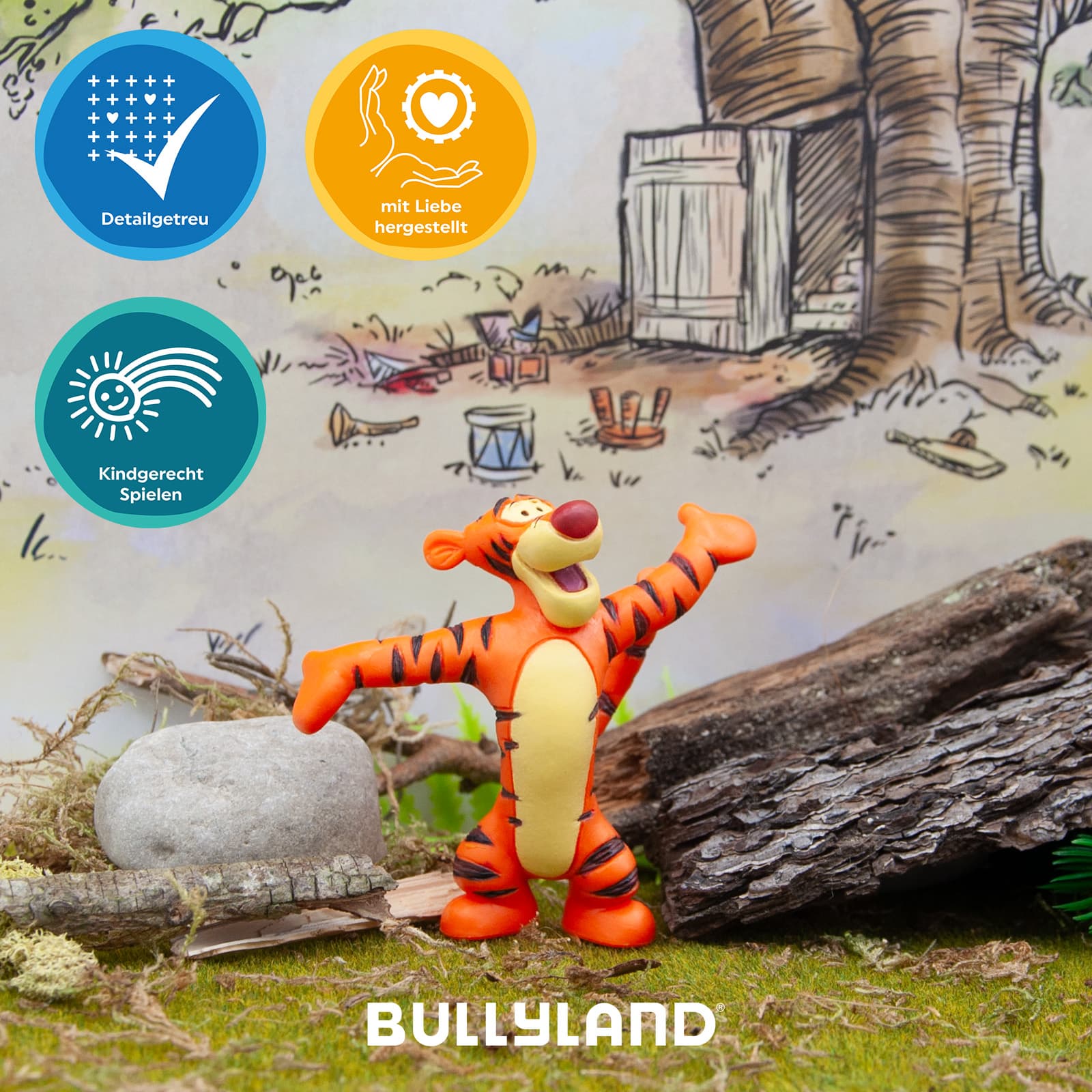 Produktbild BULLYLAND - Disney Winnie Puuh Spielfigur Tigger, 7 cm 2 von 3