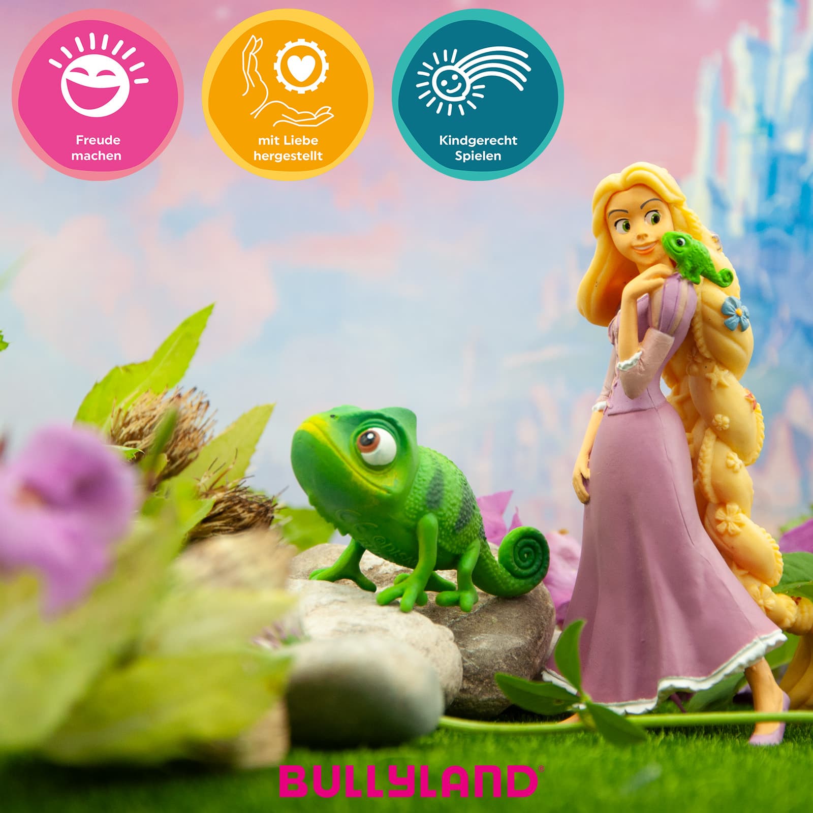 Produktbild BULLYLAND - Comic World - Prinzessinnen - Rapunzel mit Blumen 2 von 4