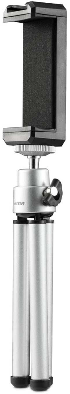 Produktbild HAMA Mini-Stativ "Fancy 2in1" f. Handy u. Kamera (¼"), Reisestativ, 16cm, Silber 3 von 3