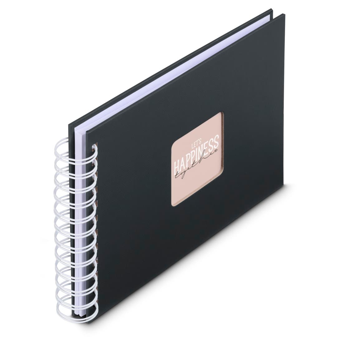 HAMA Spiral-Album "Fine Art", 24x17 cm, 50 weiße Seiten, New Black