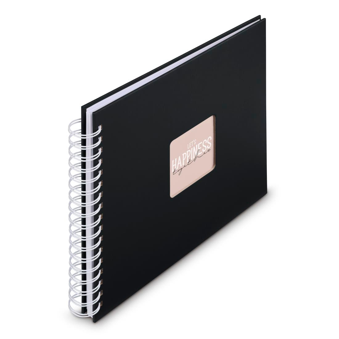 HAMA Spiral-Album "Fine Art", 28x24 cm, 50 weiße Seiten, New Black