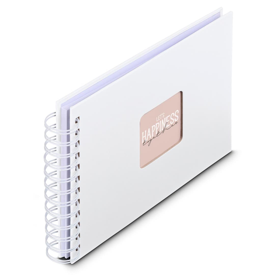 HAMA Spiral-Album "Fine Art", 24x17 cm, 50 weiße Seiten, Weiß