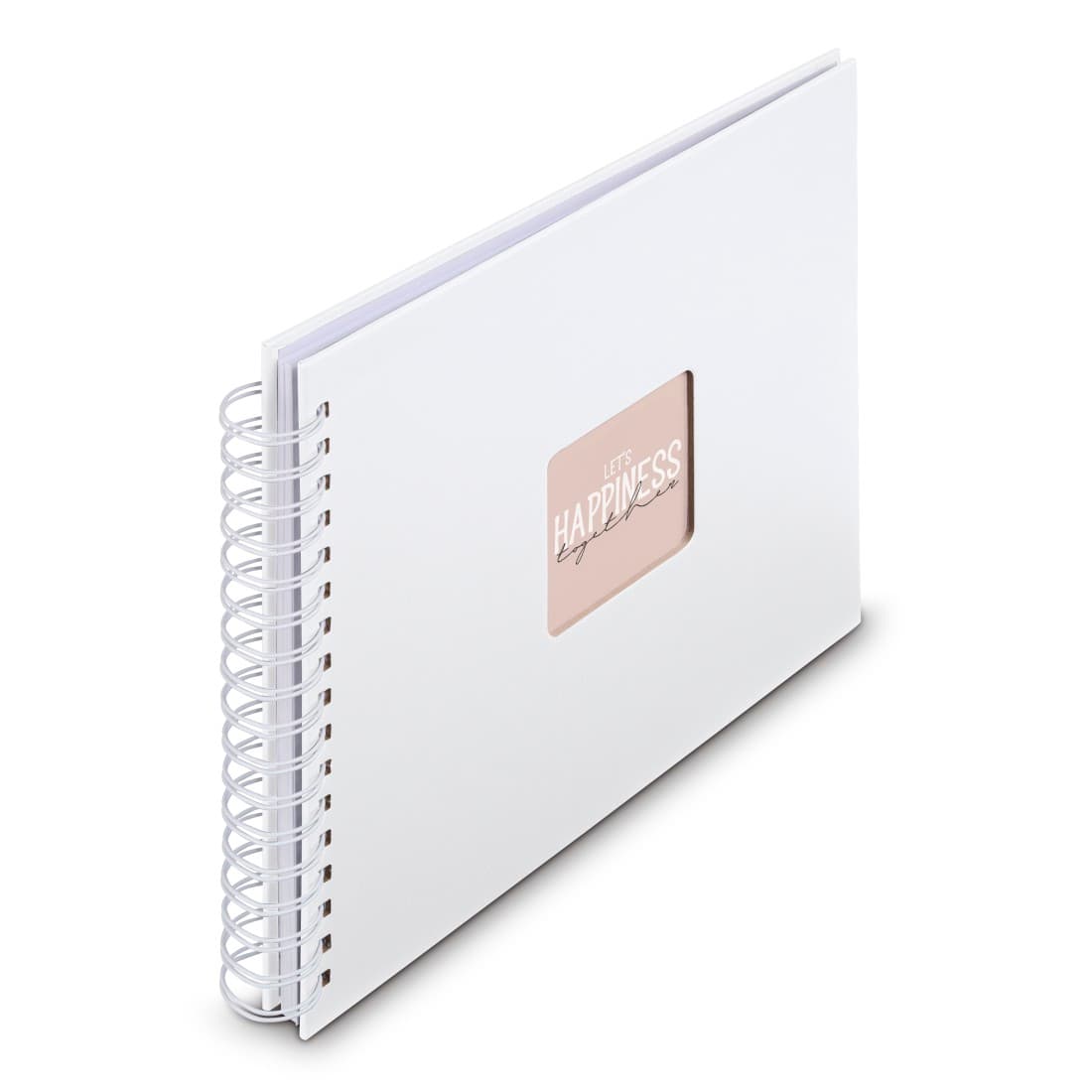 HAMA Spiral-Album "Fine Art", 28x24 cm, 50 weiße Seiten, Weiß