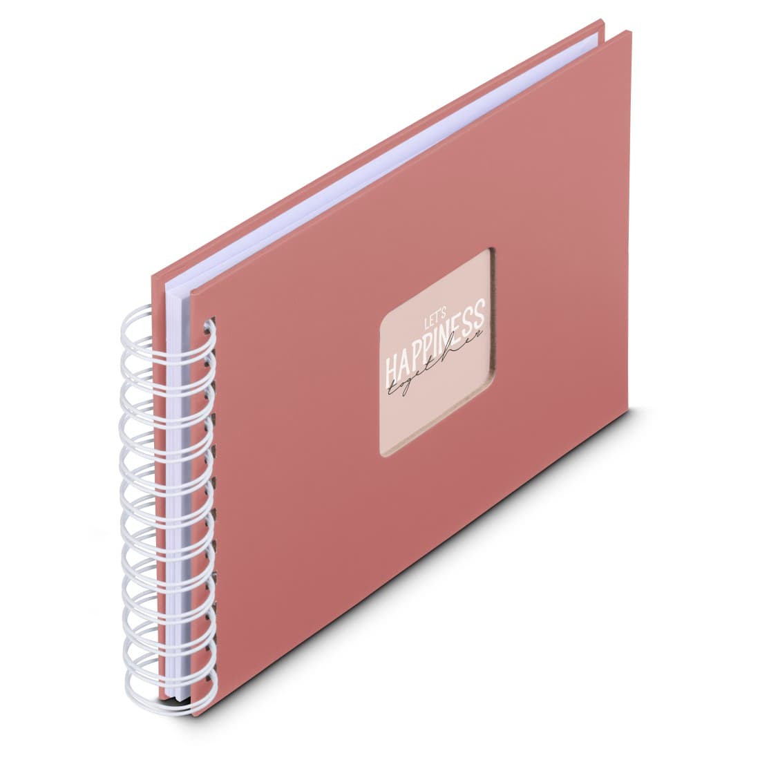 HAMA Spiral-Album "Fine Art", 24x17 cm, 50 weiße Seiten, Terra