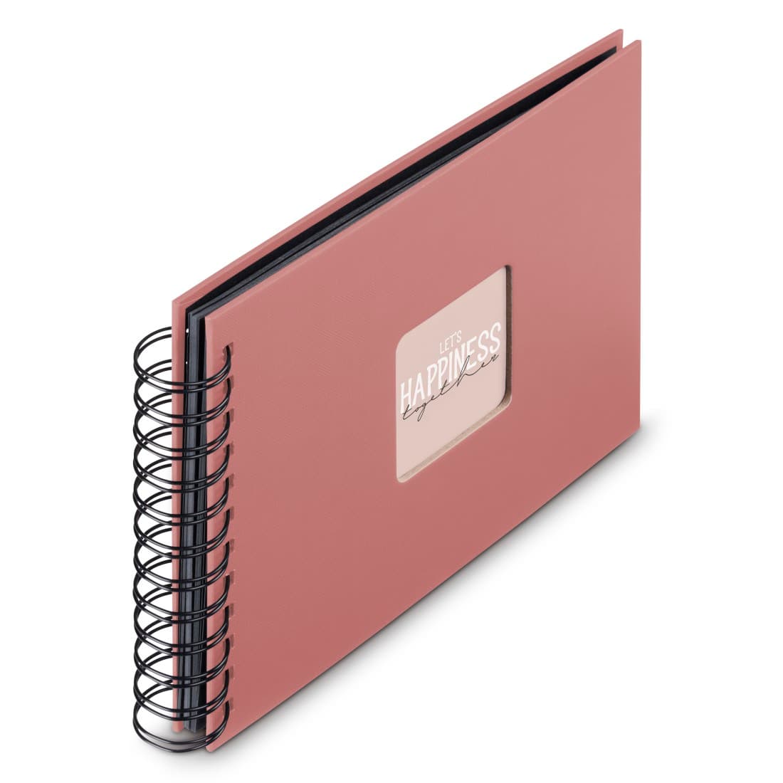 HAMA Spiral-Album "Fine Art", 24x17 cm, 50 schwarze Seiten, Terra