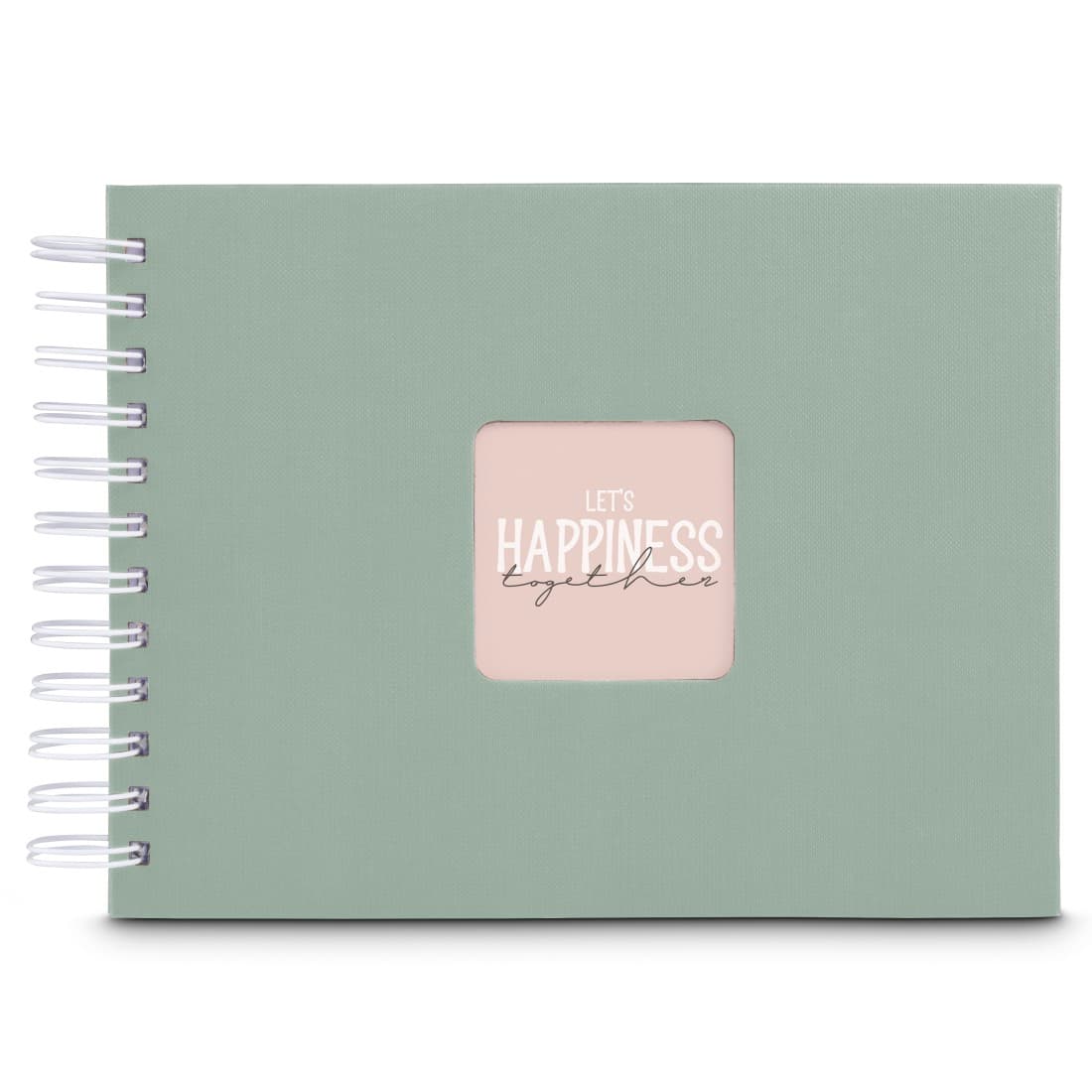 HAMA Spiral-Album "Fine Art", 24x17 cm, 50 weiße Seiten, Salbei