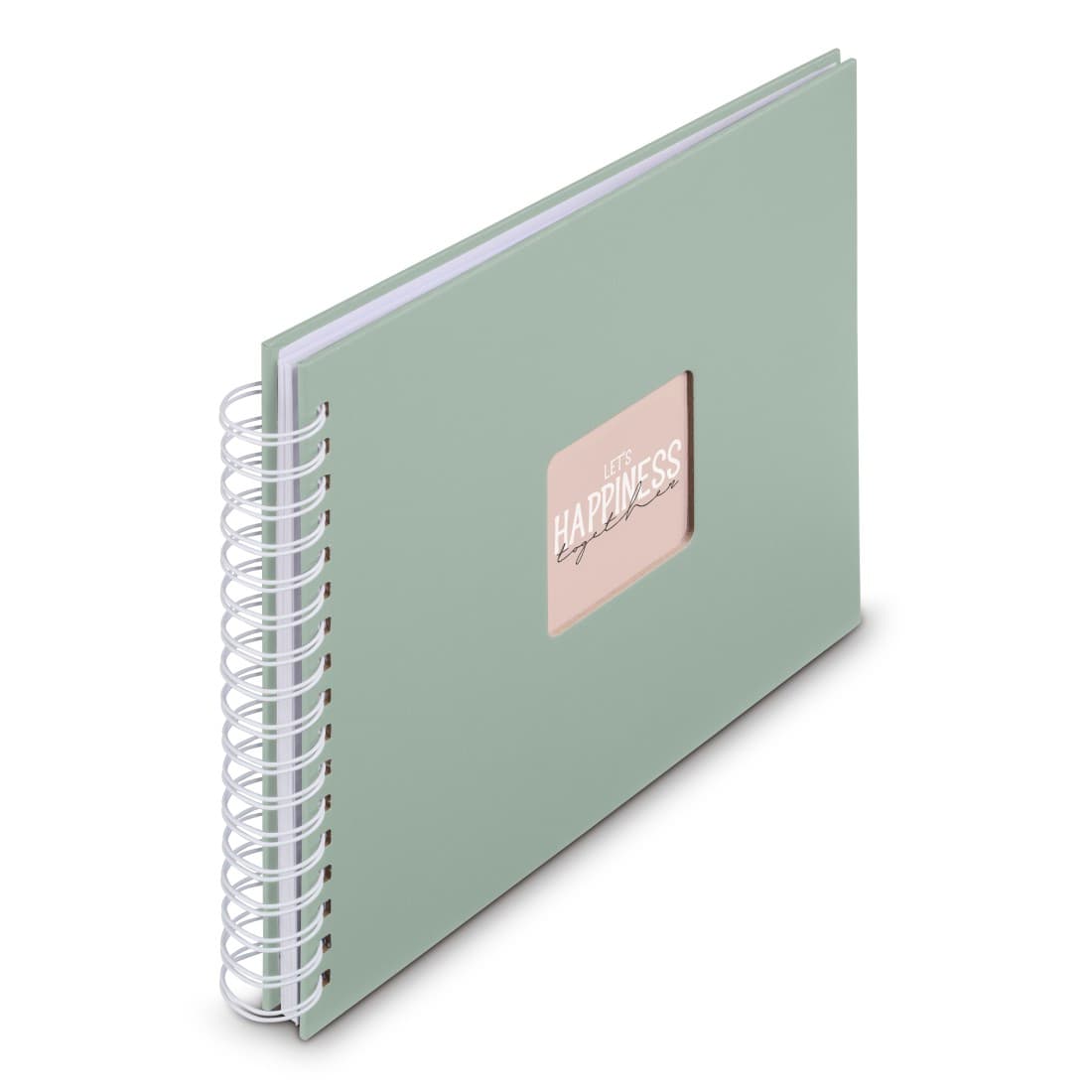 HAMA Spiral-Album "Fine Art", 28x24 cm, 50 weiße Seiten, Salbei