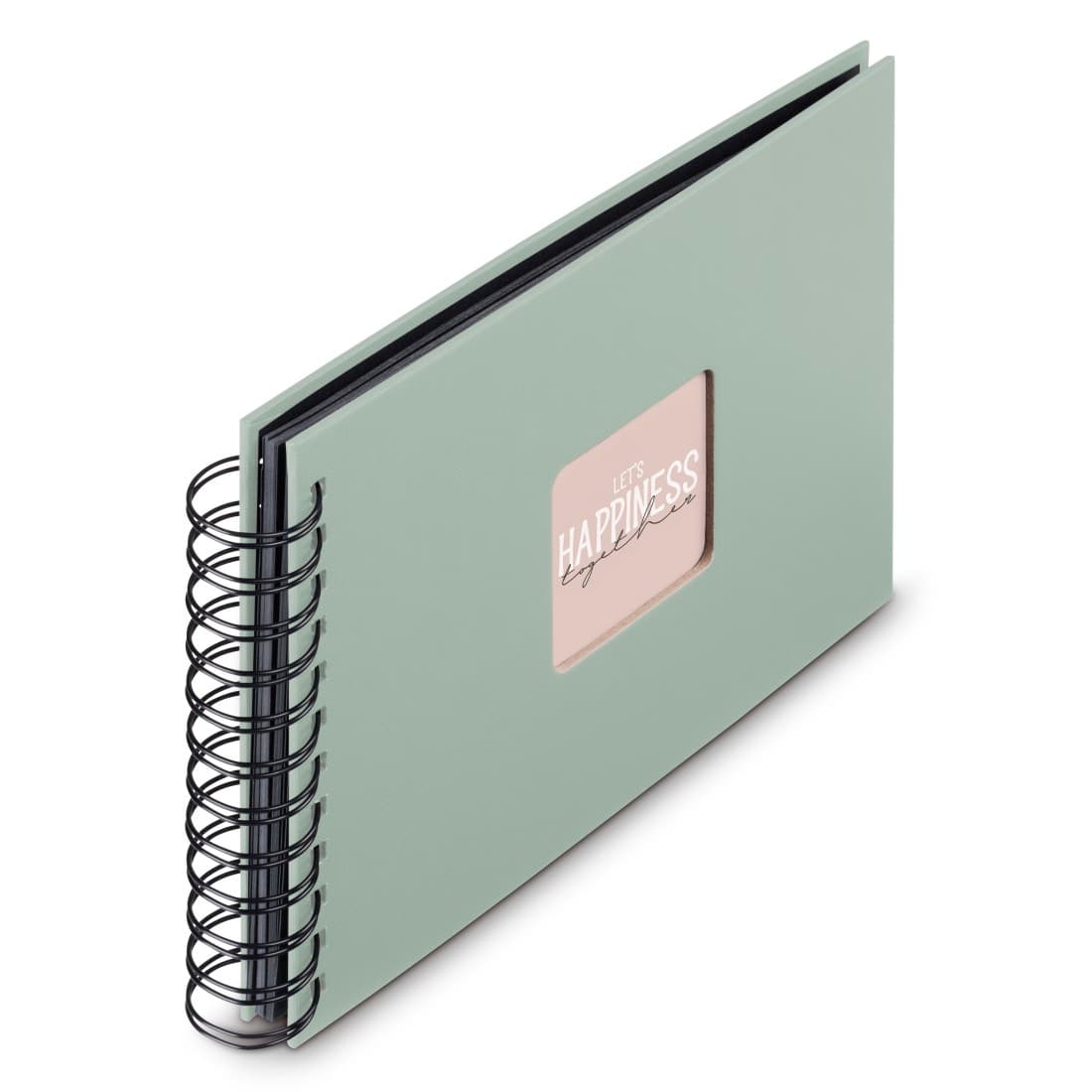 HAMA Spiral-Album "Fine Art", 24x17 cm, 50 weiße Seiten, Salbei