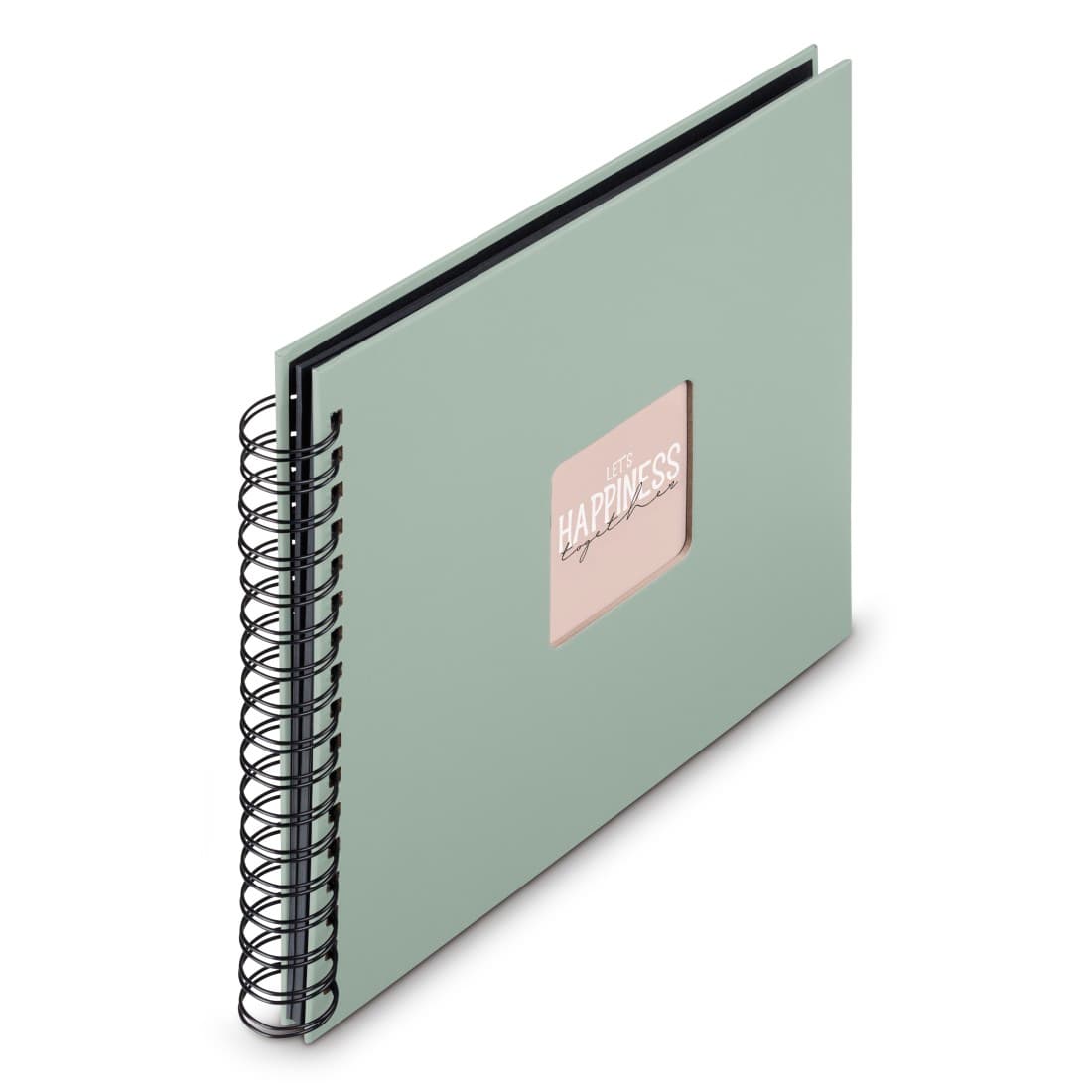 HAMA Spiral-Album "Fine Art", 28x24 cm, 50 schwarze Seiten, Salbei