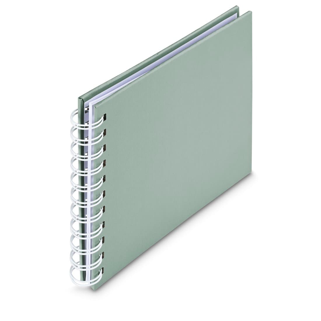 HAMA Spiral-Album "Fine Art", 18,5x15 cm, 30 weiße Seiten, Salbei