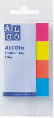 ALCO Haftmarker ALCOfix pastell 20x50mm 4x50