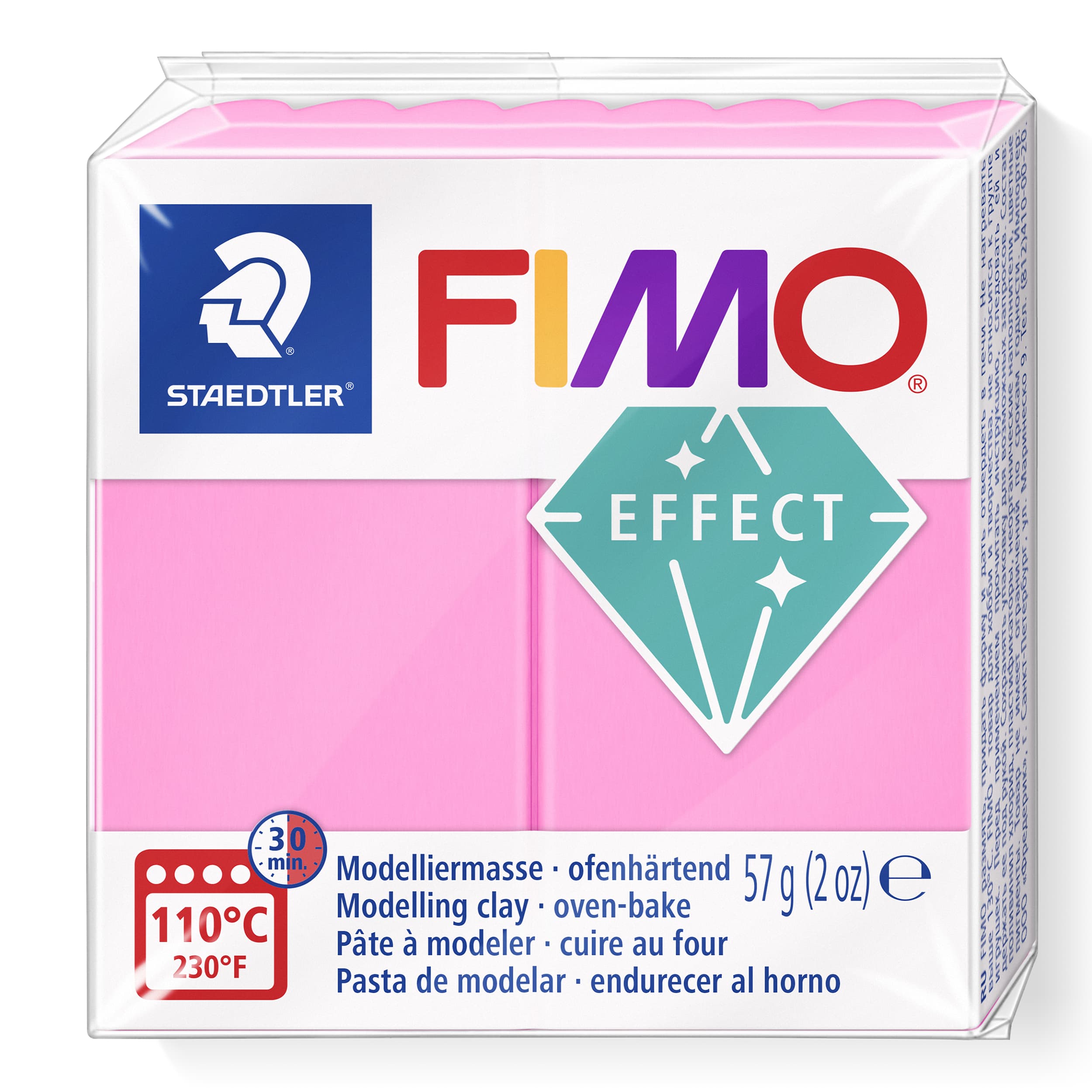 FIMO effect ofenhärtende Modelliermasse, Farbe effekt neon pink