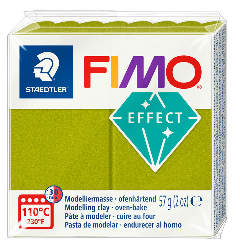 FIMO effect ofenhärtende Modelliermasse, Farbe effect grün metallic