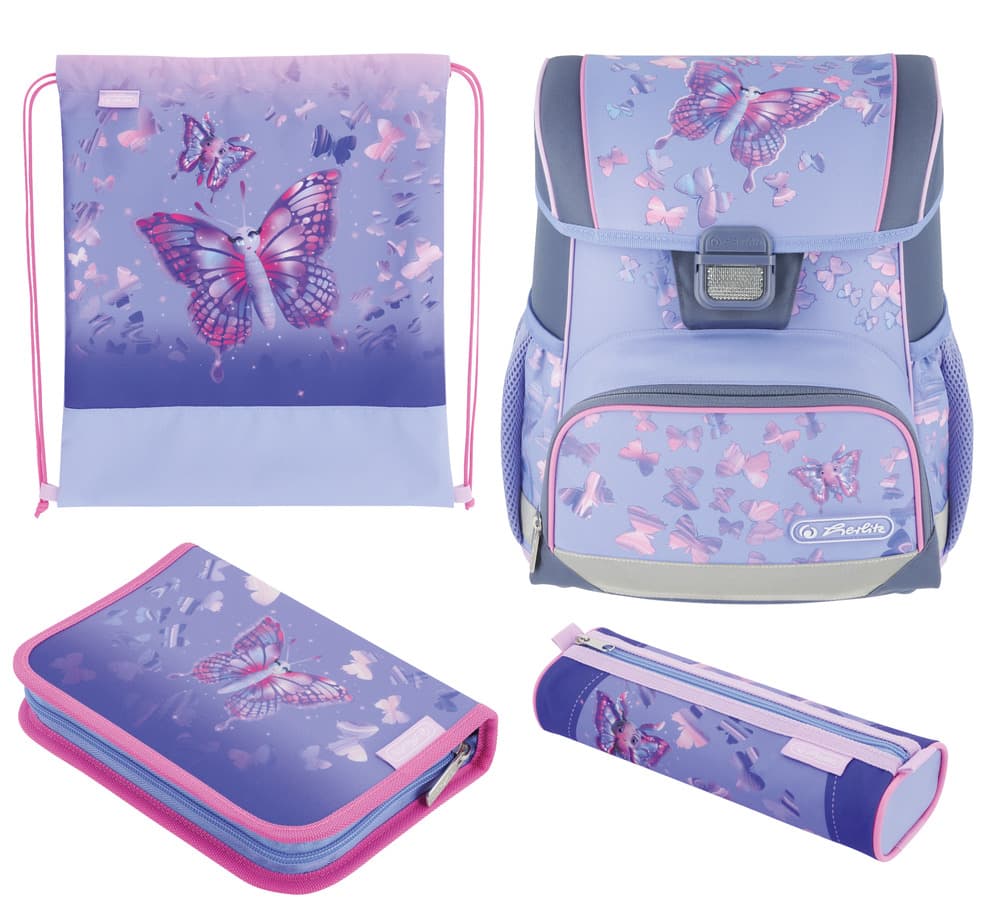 herlitz Schulranzen Loop Plus Butterfly Paradise