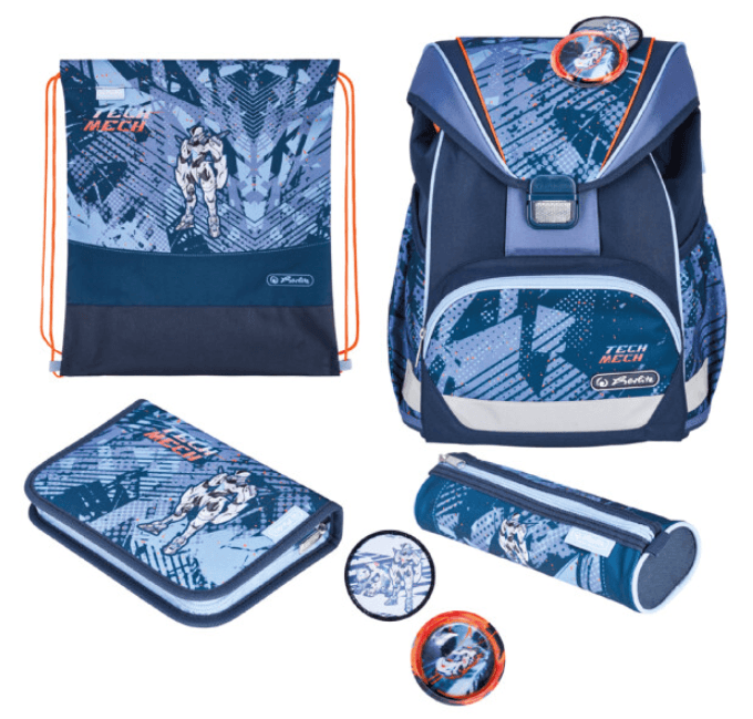 herlitz Schulranzen-Set 6teilig UltraLight Plus "Tech Mech"