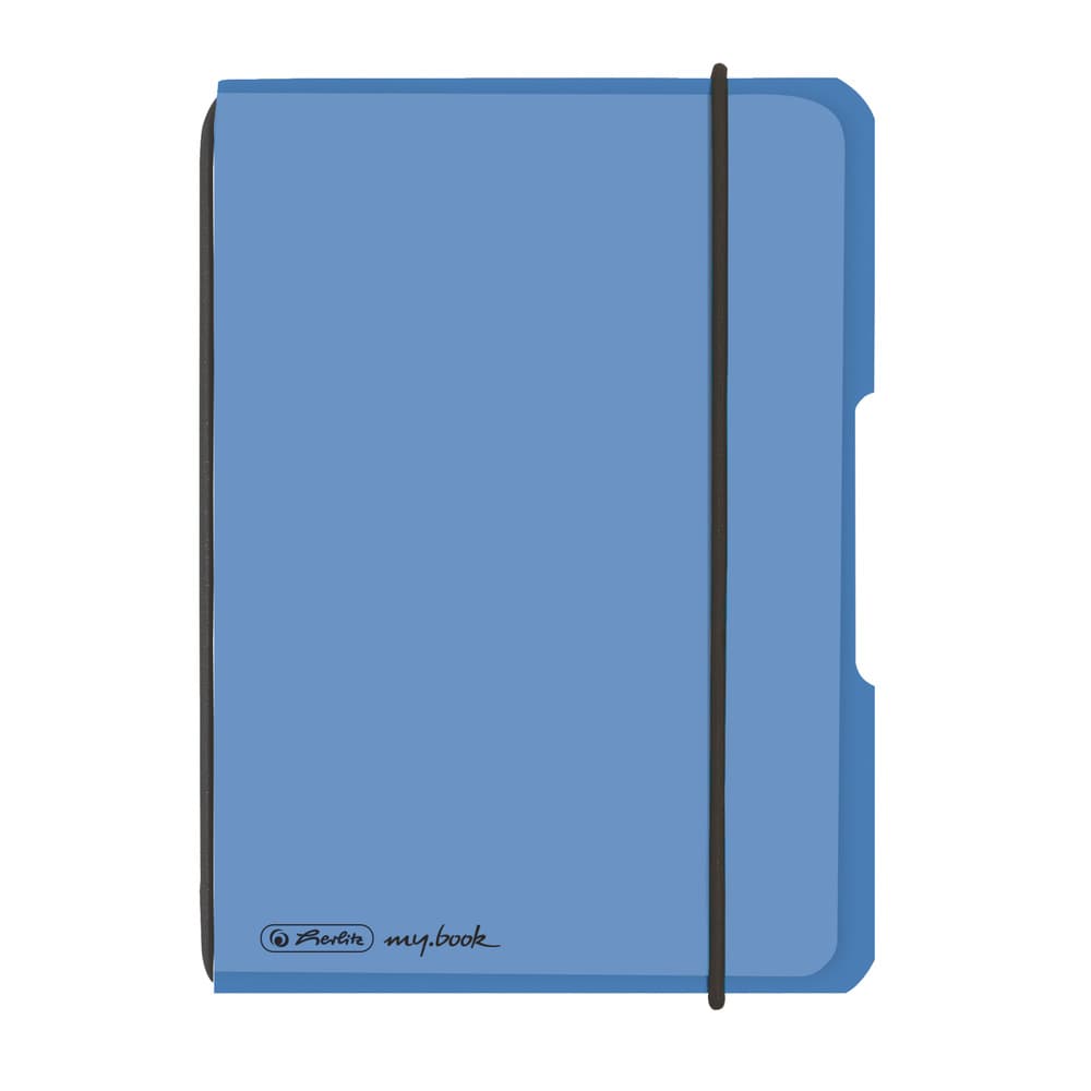 herlitz my.book flex Notizheft PP A6 40Blatt kariert blau