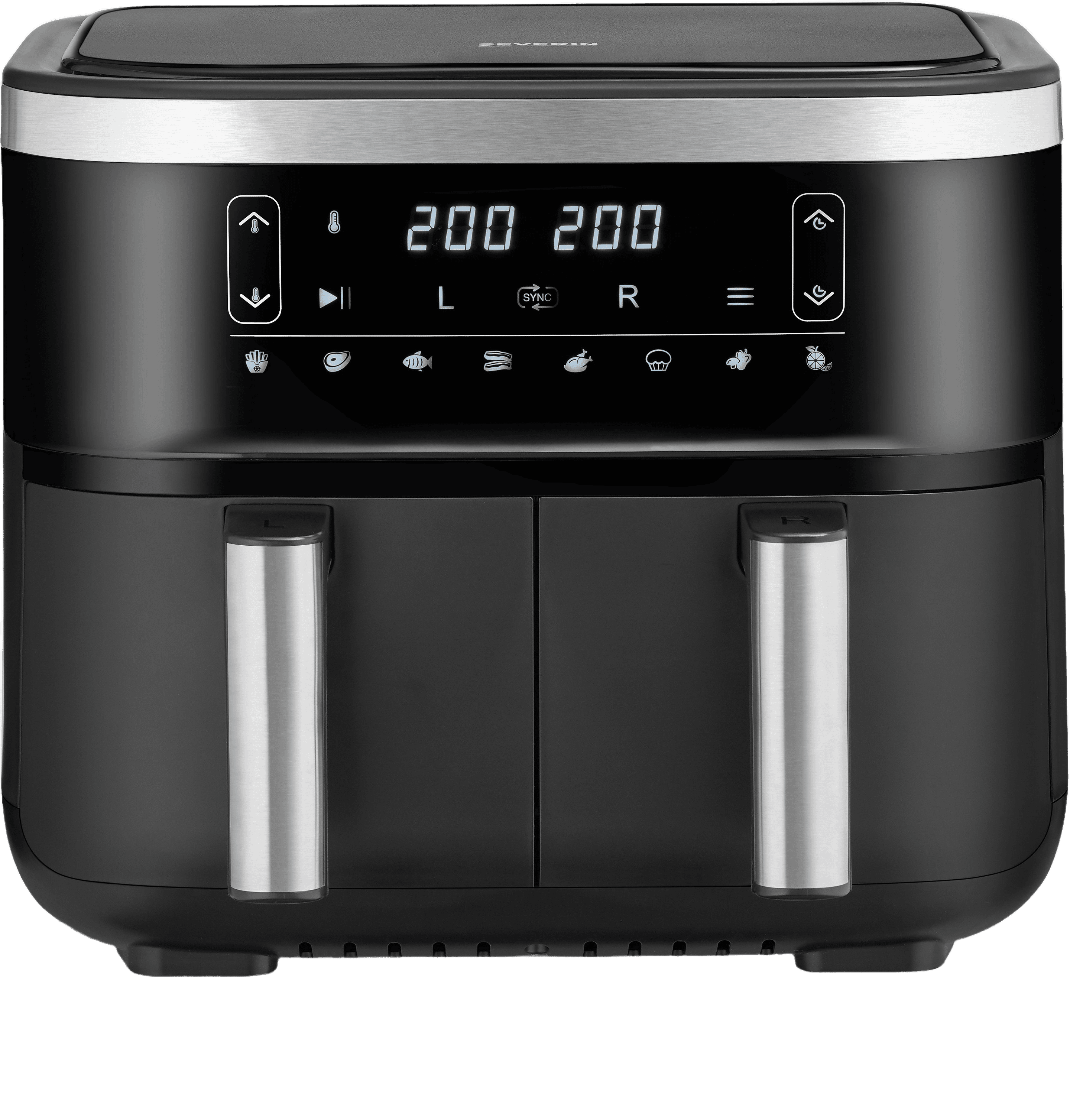 SEVERIN Doppel-Heißluftfritteuse 2x3,8l